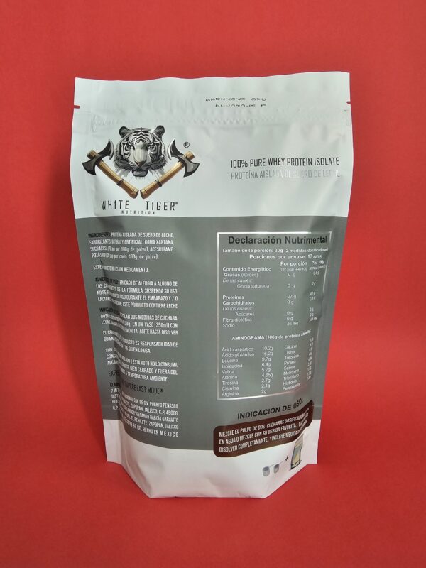 20240705_120332 Proteína Aislada de suero de leche White Tiger 100% Isolatada Isolated Whey Sabor vainilla